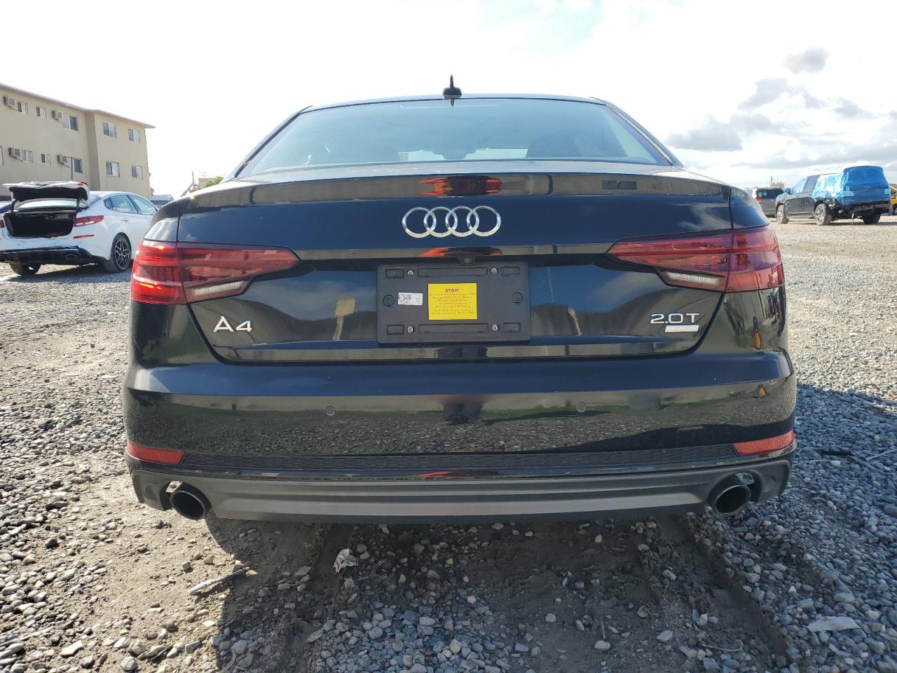 2018 Audi A4 VIN WAULMAF44JN007679 Copart auction photo, front end / minor dent/scratches damage thumbnail 6
