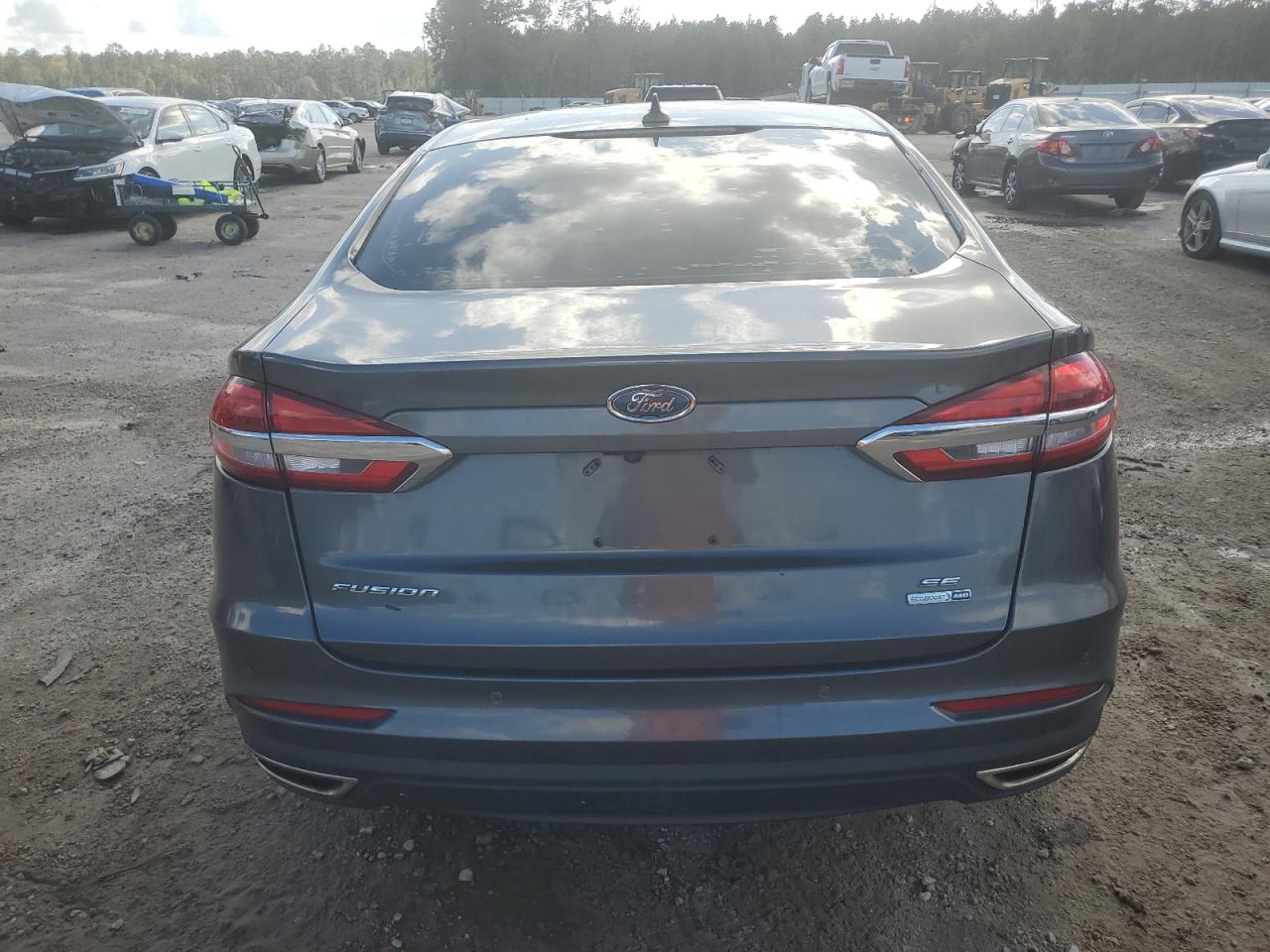 2020 Ford Fusion VIN 3FA6P0T90LR119404 Copart auction photo, front end / side damage thumbnail 6