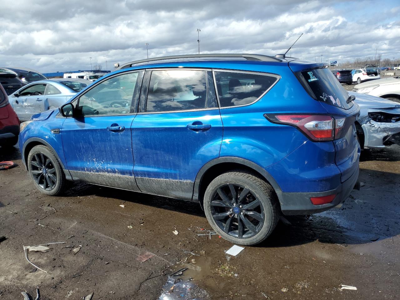 2017 Ford Escape VIN 1FMCU9G93HUD09911 Copart auction photo, front end damage thumbnail 2