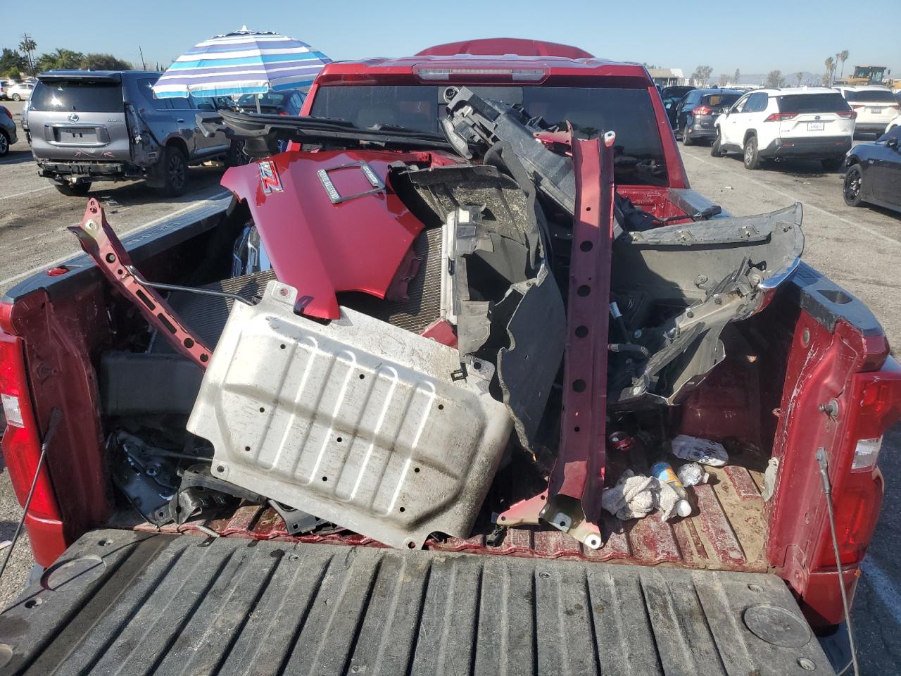 2020 Chevrolet Silverado VIN 1GCUYGETXLZ270472 Copart auction photo, front end damage thumbnail 12