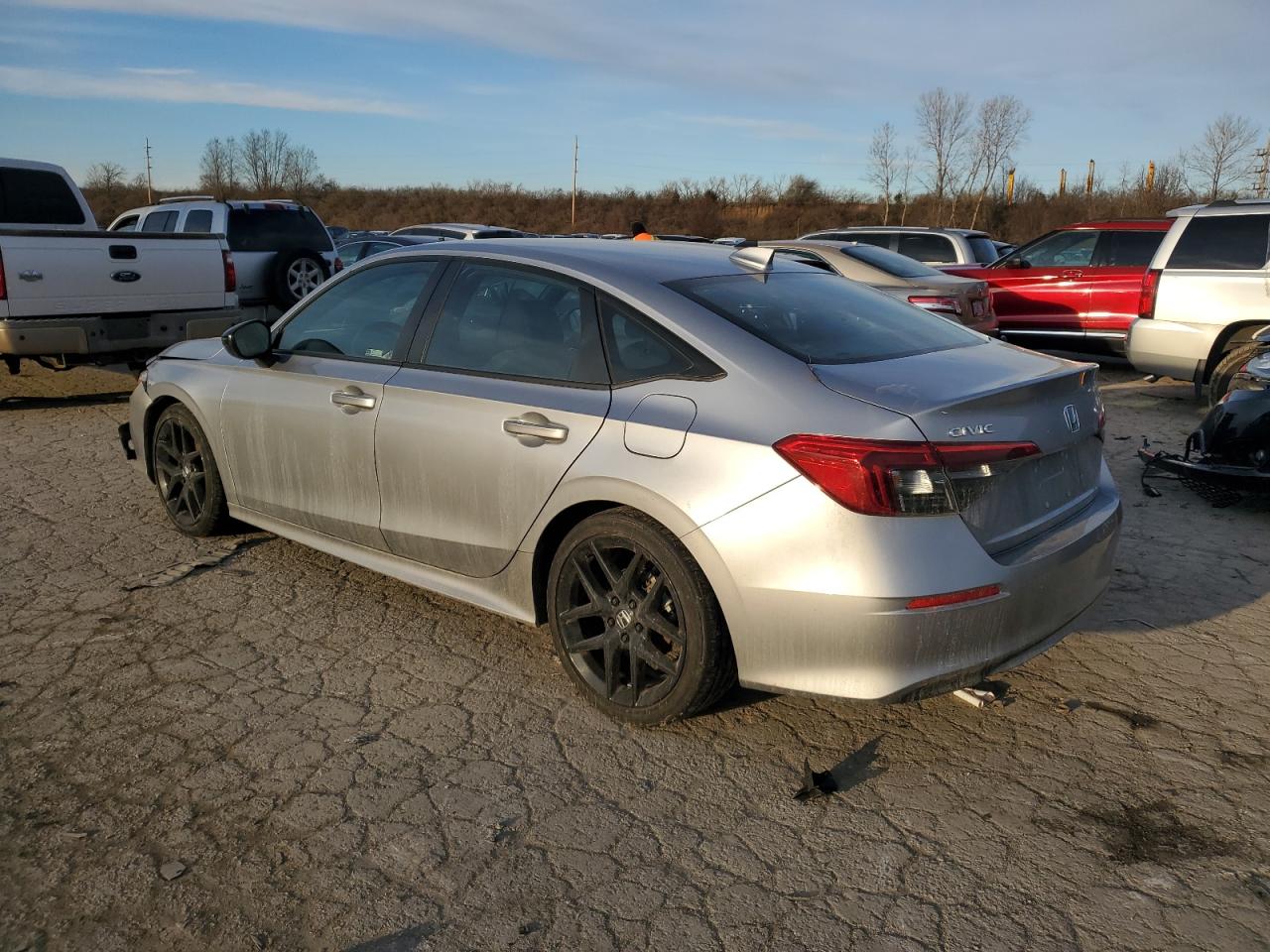 2022 Honda Civic VIN 2HGFE2F58NH596151 Copart auction photo, front end damage thumbnail 2