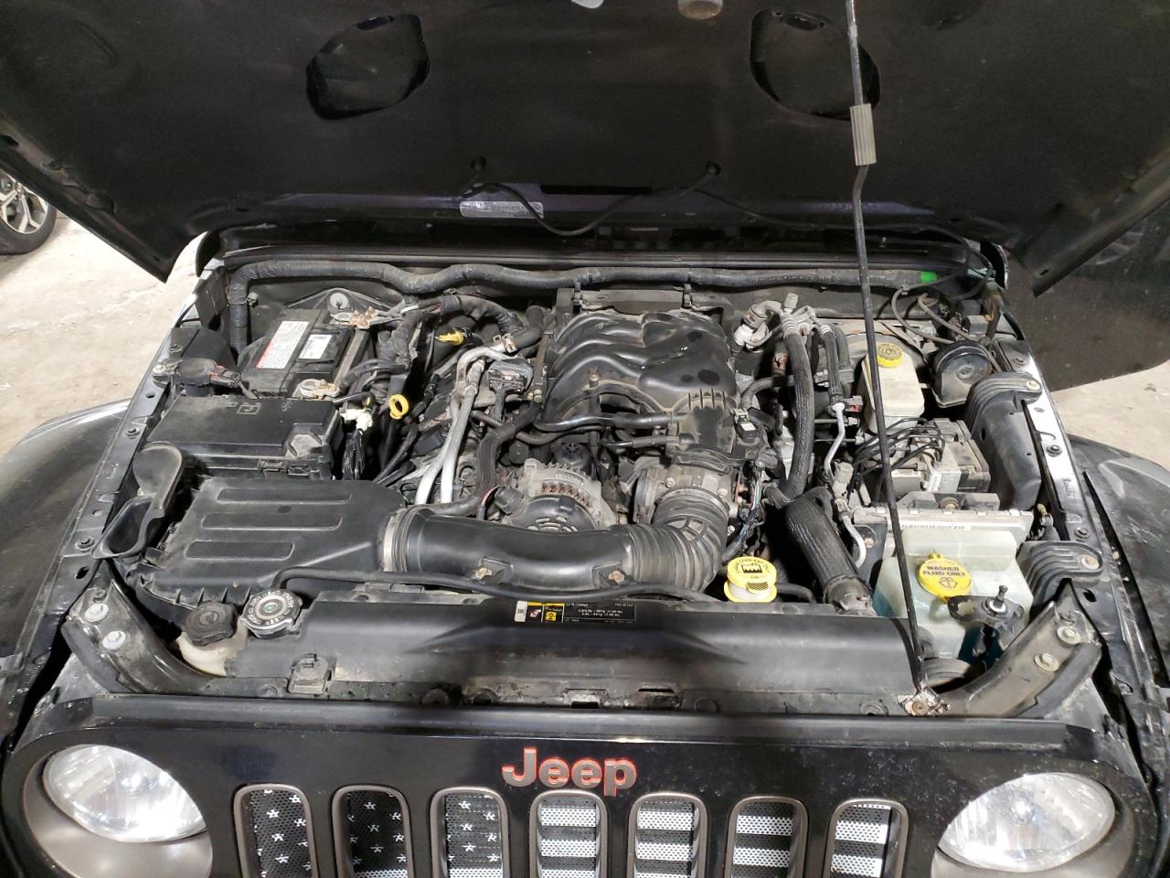 2017 Jeep Wrangler VIN 1C4BJWEG9HL514437 Copart auction photo, front end / minor dent/scratches damage thumbnail 12