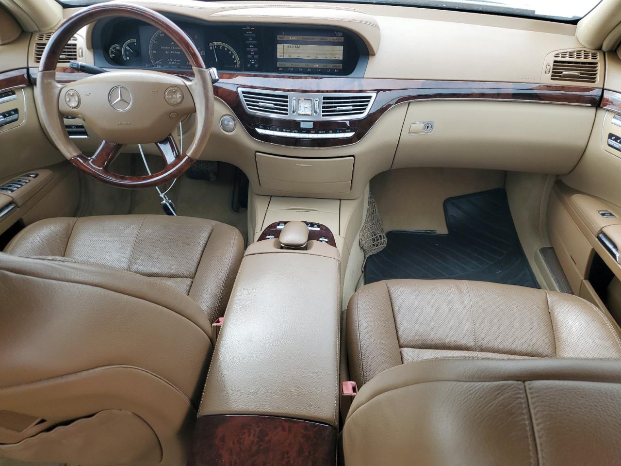 2008 Mercedes-Benz S-klasse VIN WDDNG71X68A186239 Copart auction photo, front end damage thumbnail 8