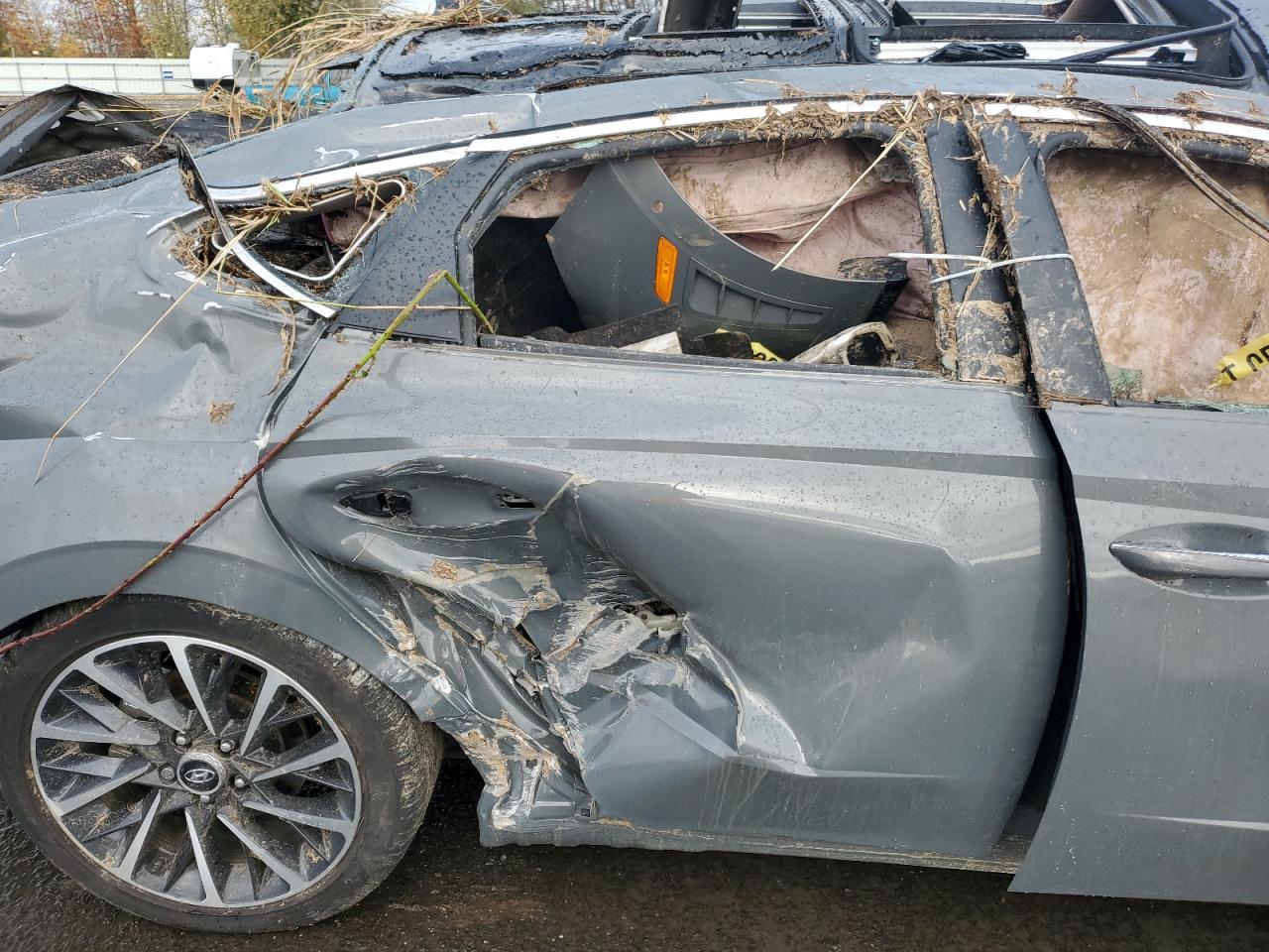 2023 Hyundai Sonata VIN KMHL34J25PA247350 Copart auction photo, rollover damage thumbnail 10