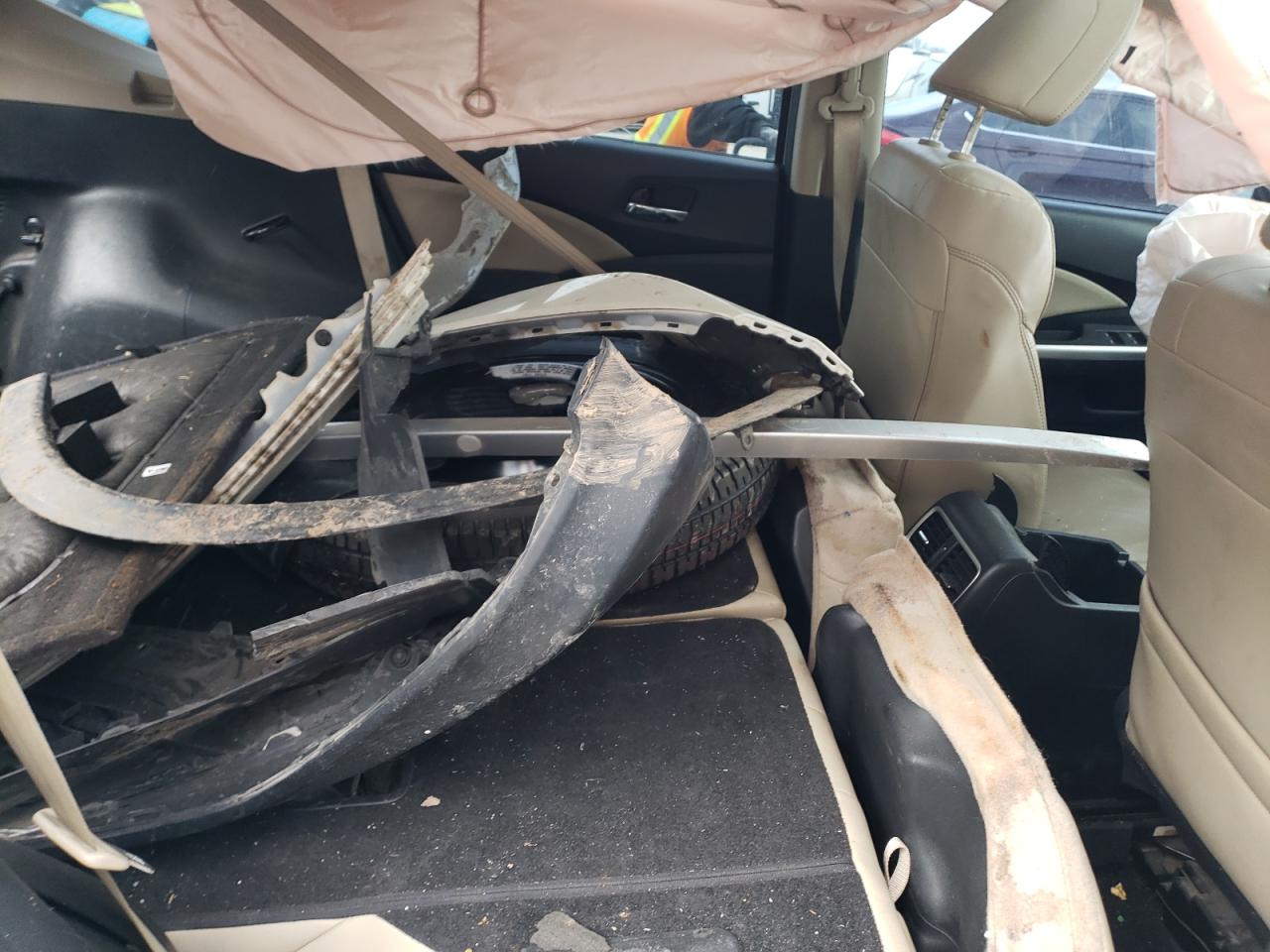 2016 Honda CR-V VIN 5J6RM3H77GL010283 Copart auction photo, rollover damage thumbnail 11