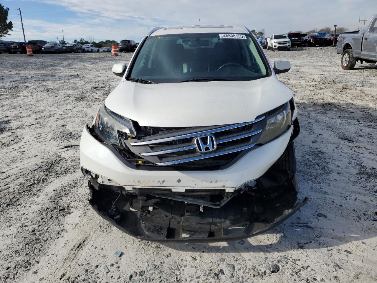 2014 Honda CR-V VIN 5J6RM4H7XEL005632 Copart auction photo, front end / undercarriage damage thumbnail 5