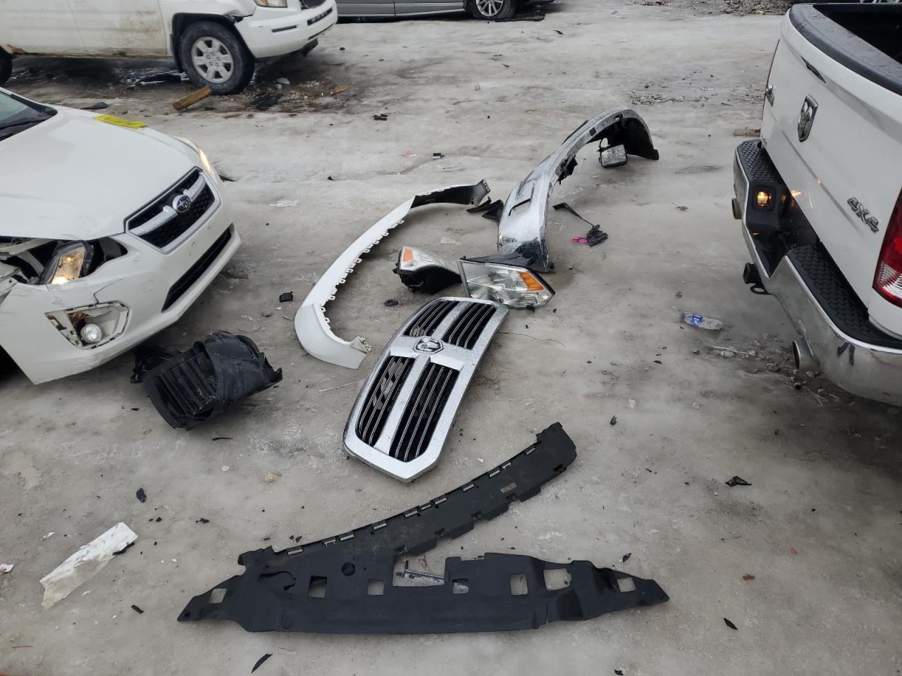 2014 RAM 1500 VIN 1C6RR7GT7ES378356 Copart auction photo, front end damage thumbnail 12