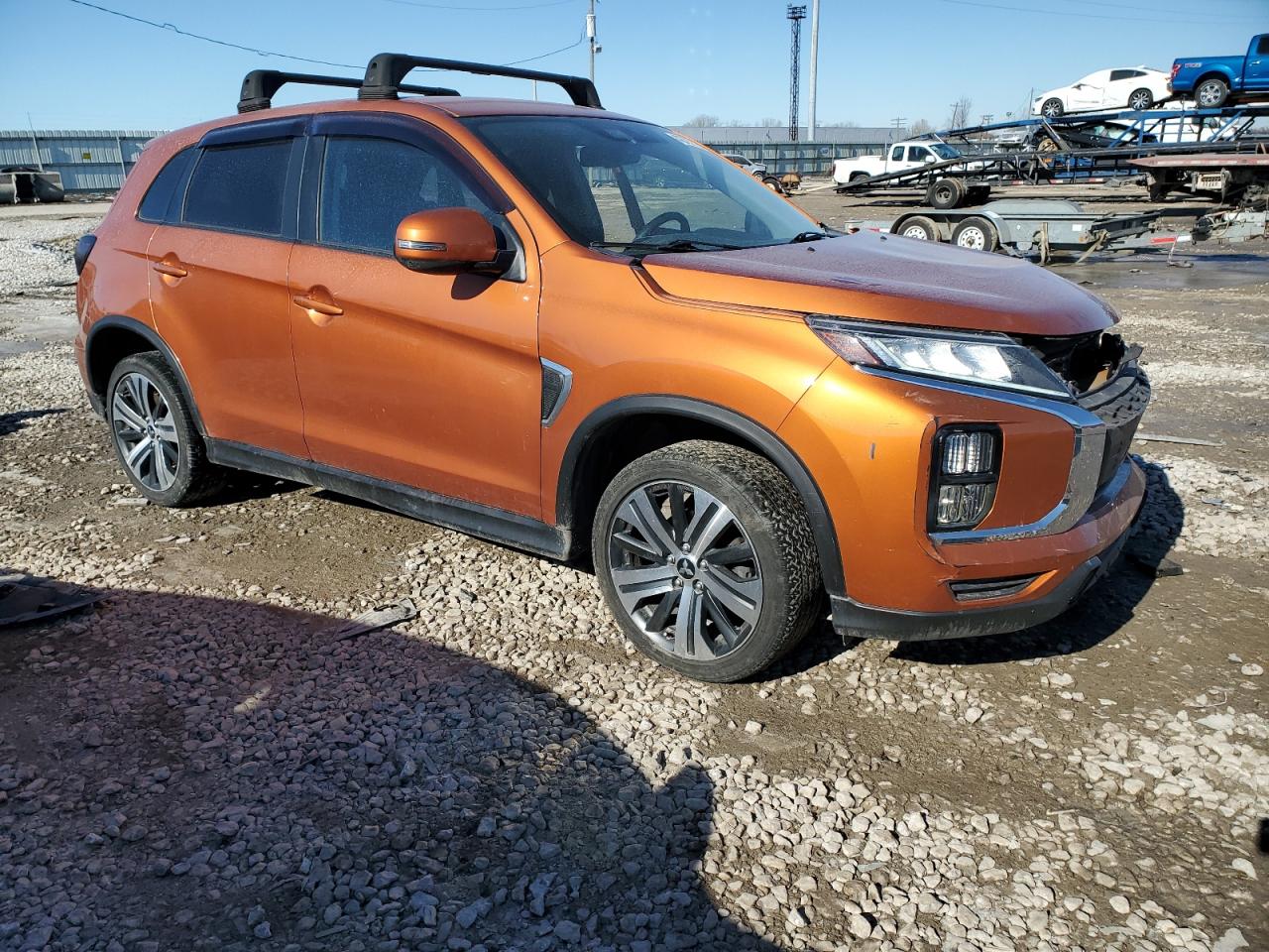 2020 Mitsubishi Outlander VIN JA4AP4AU4LU019814 Copart auction photo, front end damage thumbnail 4