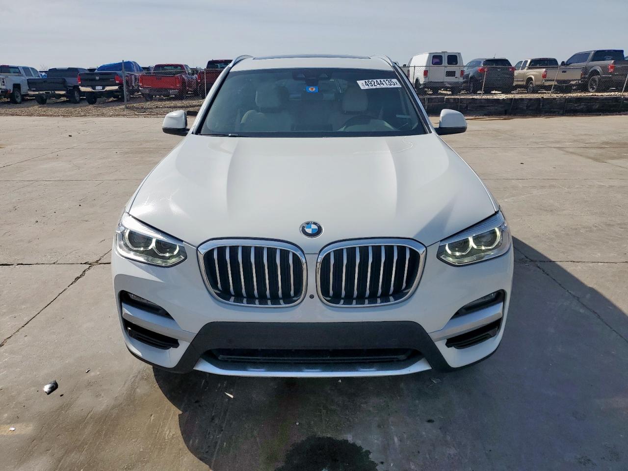 2020 BMW X3 VIN 5UXTY3C08L9B25526 Copart auction photo, side damage thumbnail 5