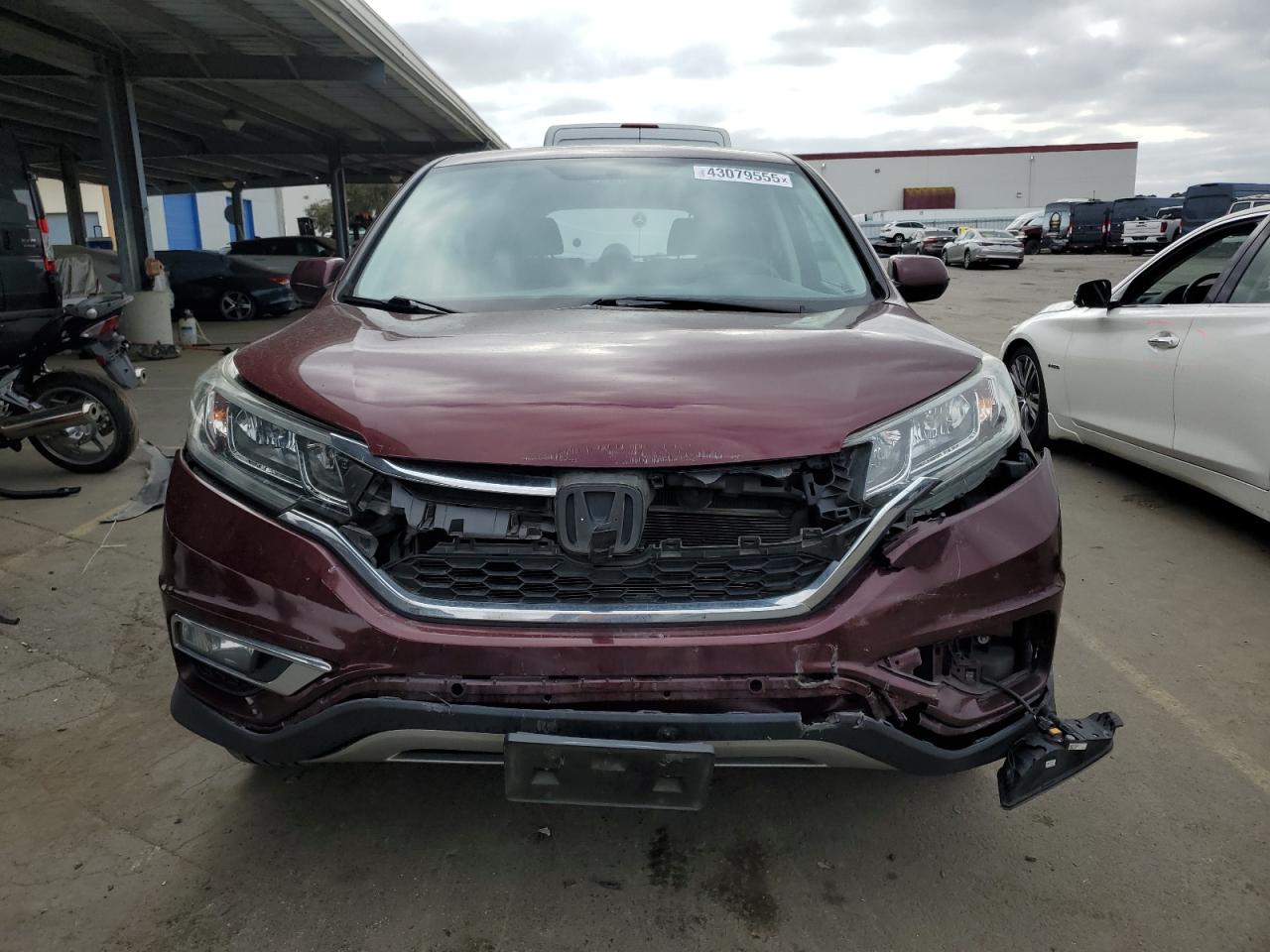 2015 Honda CR-V VIN 2HKRM3H57FH514758 Copart auction photo, rear end / front end damage thumbnail 5