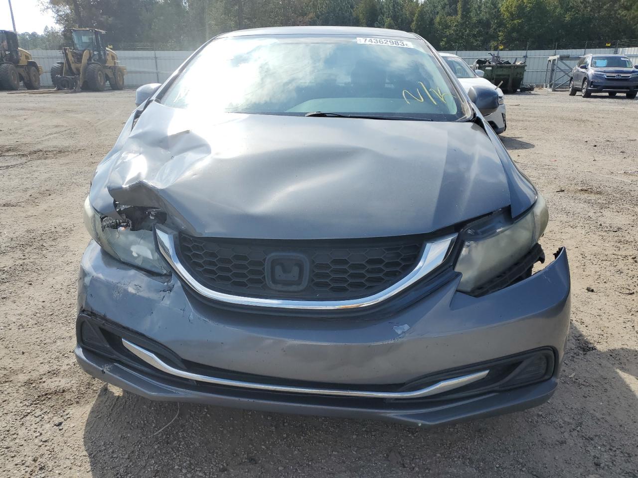 2013 Honda Civic VIN 19XFB2F53DE011753 Copart auction photo, front end damage thumbnail 5