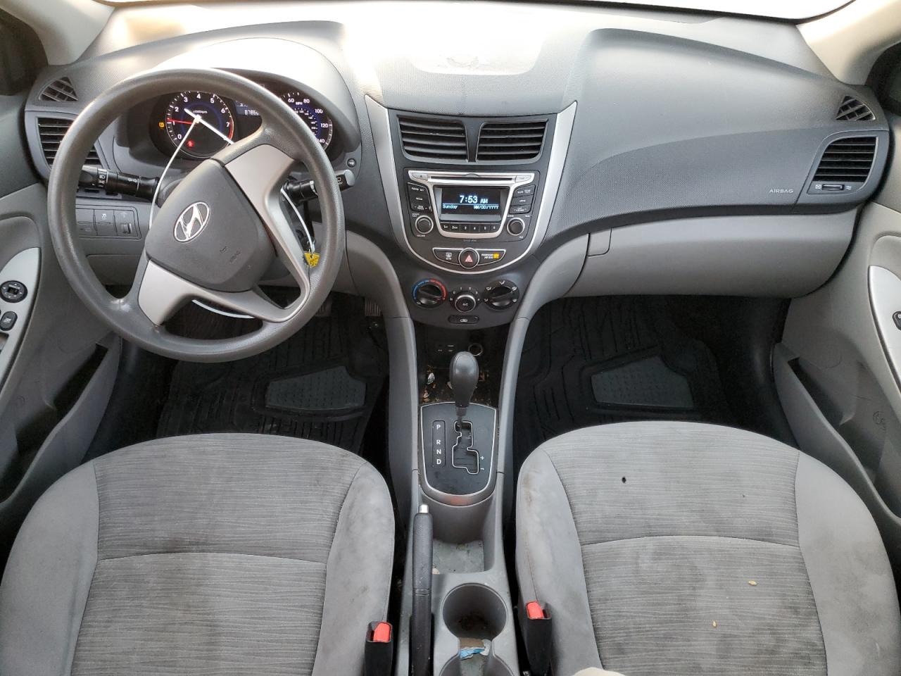 2017 Hyundai Accent VIN KMHCT4AE9HU345629 Copart auction photo, front end damage thumbnail 8