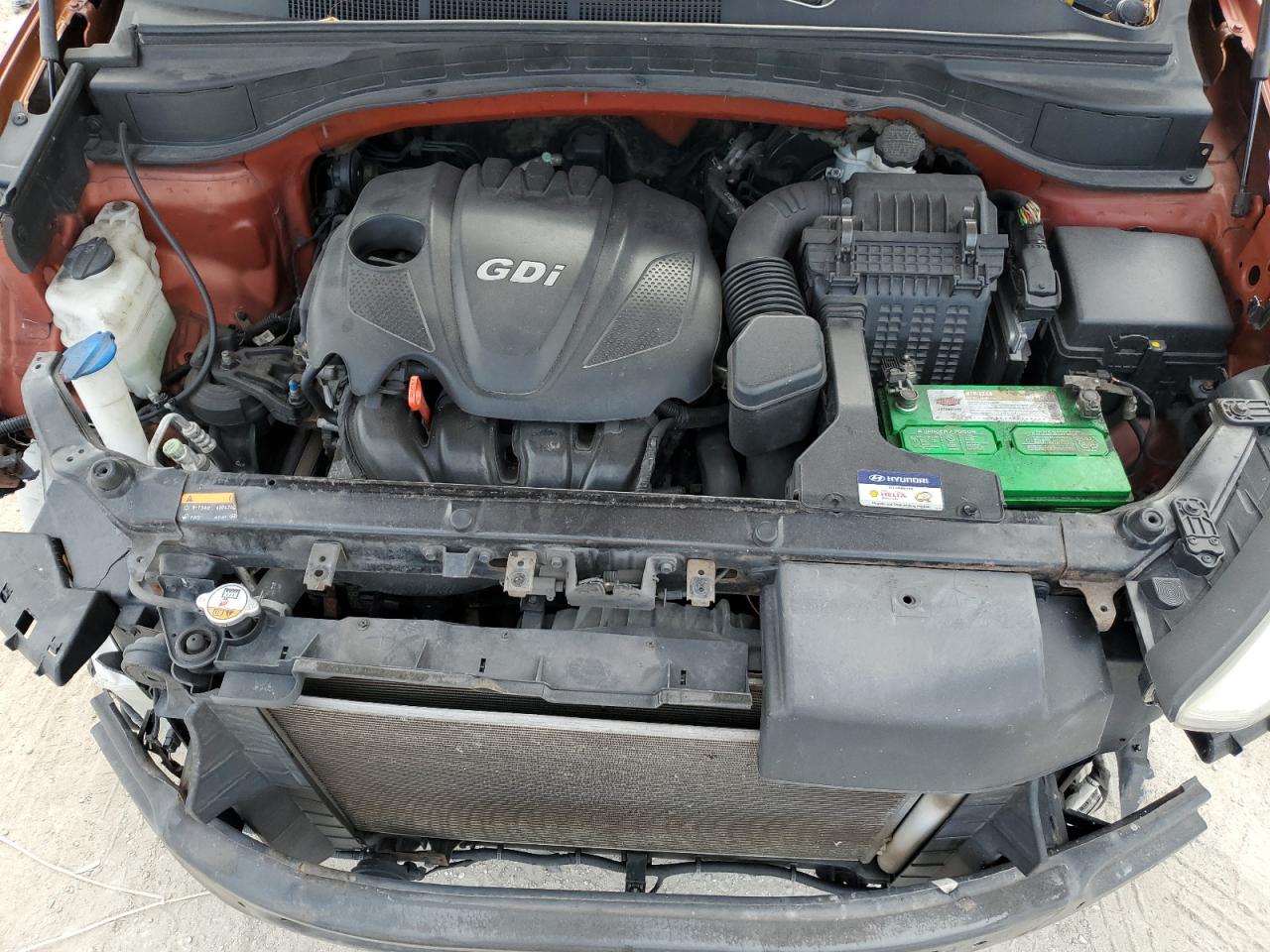 2015 Hyundai Santa Fe VIN 5XYZT3LB3FG235301 Copart auction photo, front end damage thumbnail 14