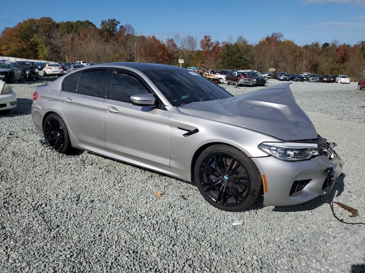 2020 BMW M5 VIN WBSJF0C01LCD17721 Copart auction photo, front end damage thumbnail 4