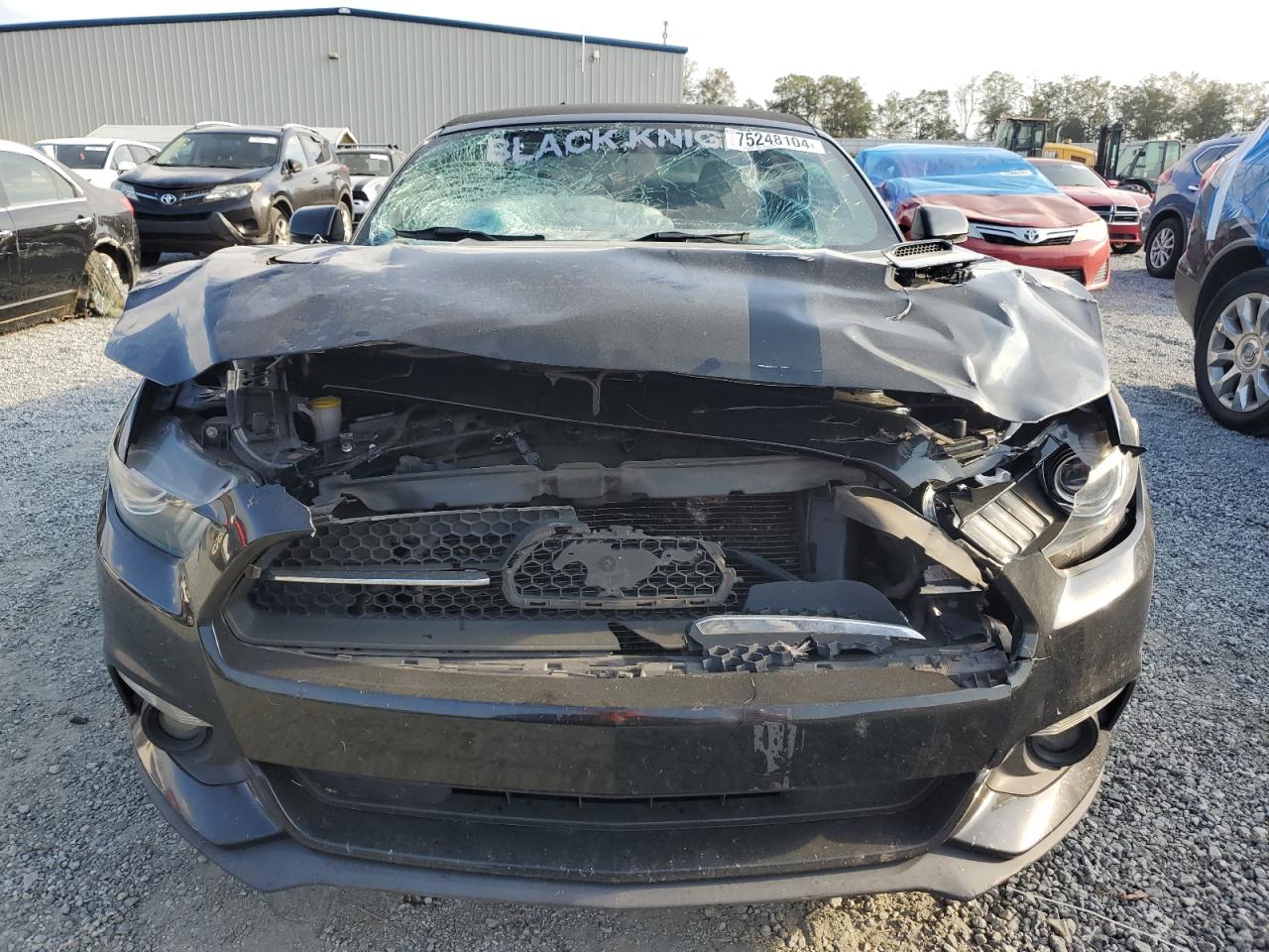 2015 Ford Mustang VIN 1FATP8FF7F5362847 Copart auction photo, top/roof damage thumbnail 5