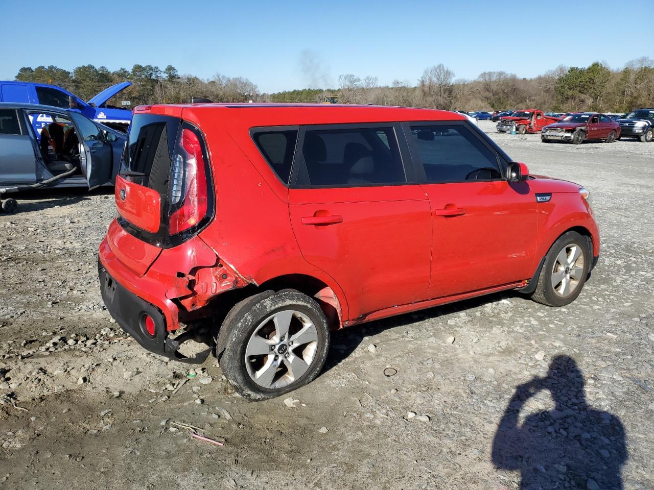 2019 KIA Soul VIN KNDJN2A21K7659331 Copart auction photo, all over damage thumbnail 3