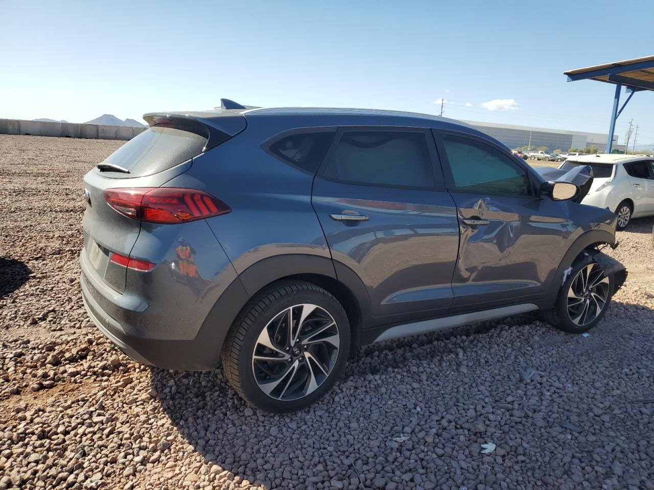 2019 Hyundai Tucson VIN KM8J33AL0KU972226 Copart auction photo, front end / side damage thumbnail 3