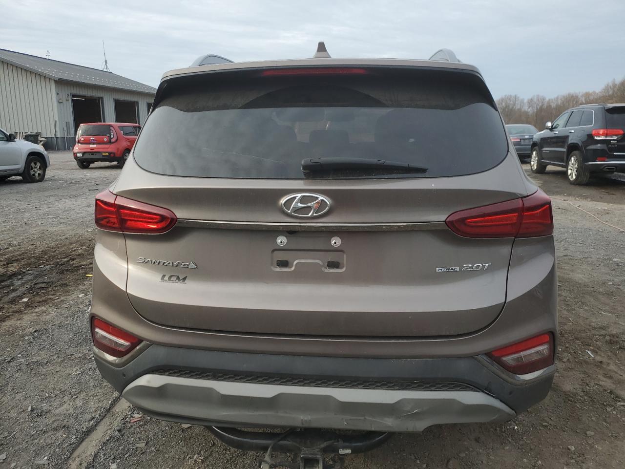 2020 Hyundai Santa Fe VIN 5NMS5CAA8LH159792 Copart auction photo, rear end / front end damage thumbnail 6
