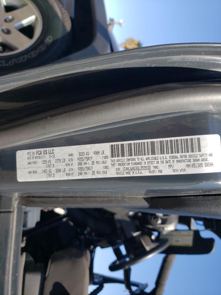 2016 Jeep Wrangler VIN 1C4AJWAG3GL253533 Copart auction photo, rollover damage thumbnail 10