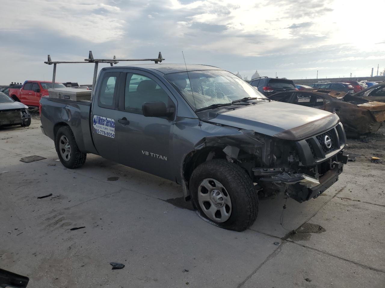 2014 Nissan Titan VIN 1N6BA0CH4EN501990 Copart auction photo, front end damage thumbnail 4