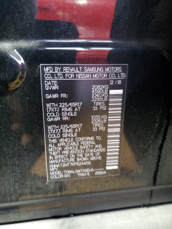 2019 Nissan Rogue VIN KNMAT2MT7KP524459 Copart auction photo, front end damage thumbnail 15