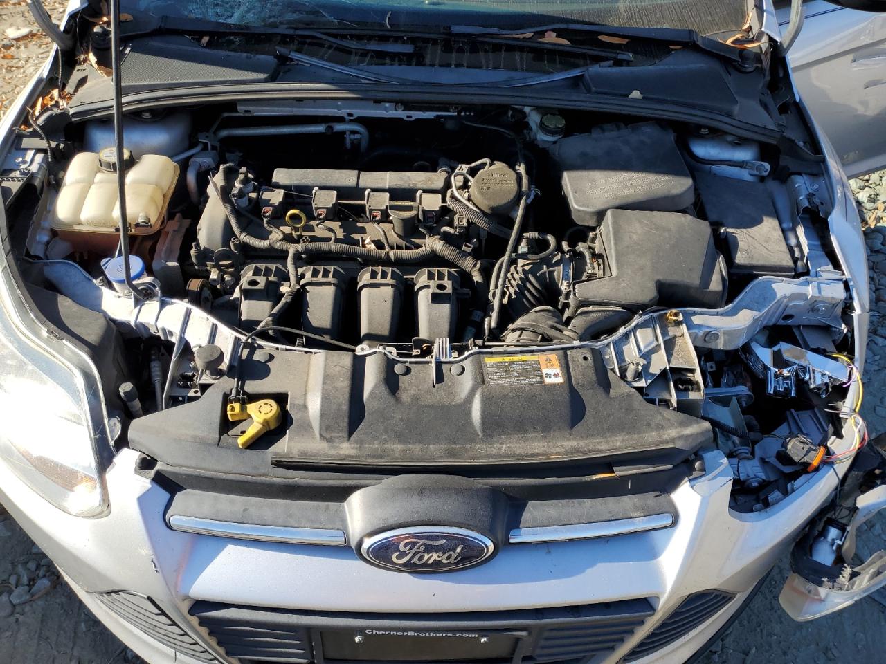 2013 Ford Focus VIN 1FADP3K25DL327162 Copart auction photo, front end damage thumbnail 11