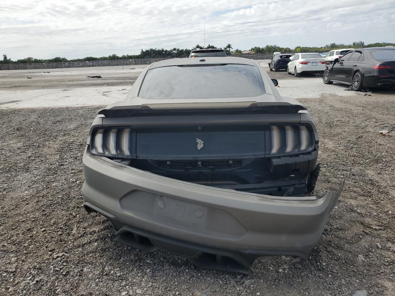 2019 Ford Mustang VIN 1FA6P8CF0K5105475 Copart auction photo, front end / rear end damage thumbnail 6