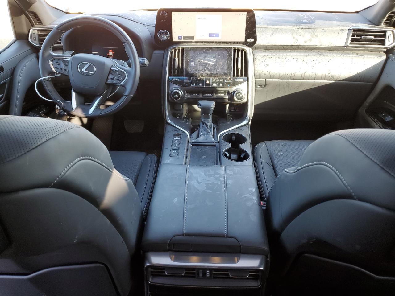 2023 Lexus LX VIN JTJGB7CX8P4034441 Copart auction photo, front end damage thumbnail 8