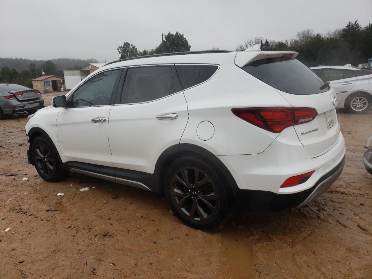 2017 Hyundai Santa Fe VIN 5XYZW4LA1HG395622 Copart auction photo, front end damage thumbnail 2