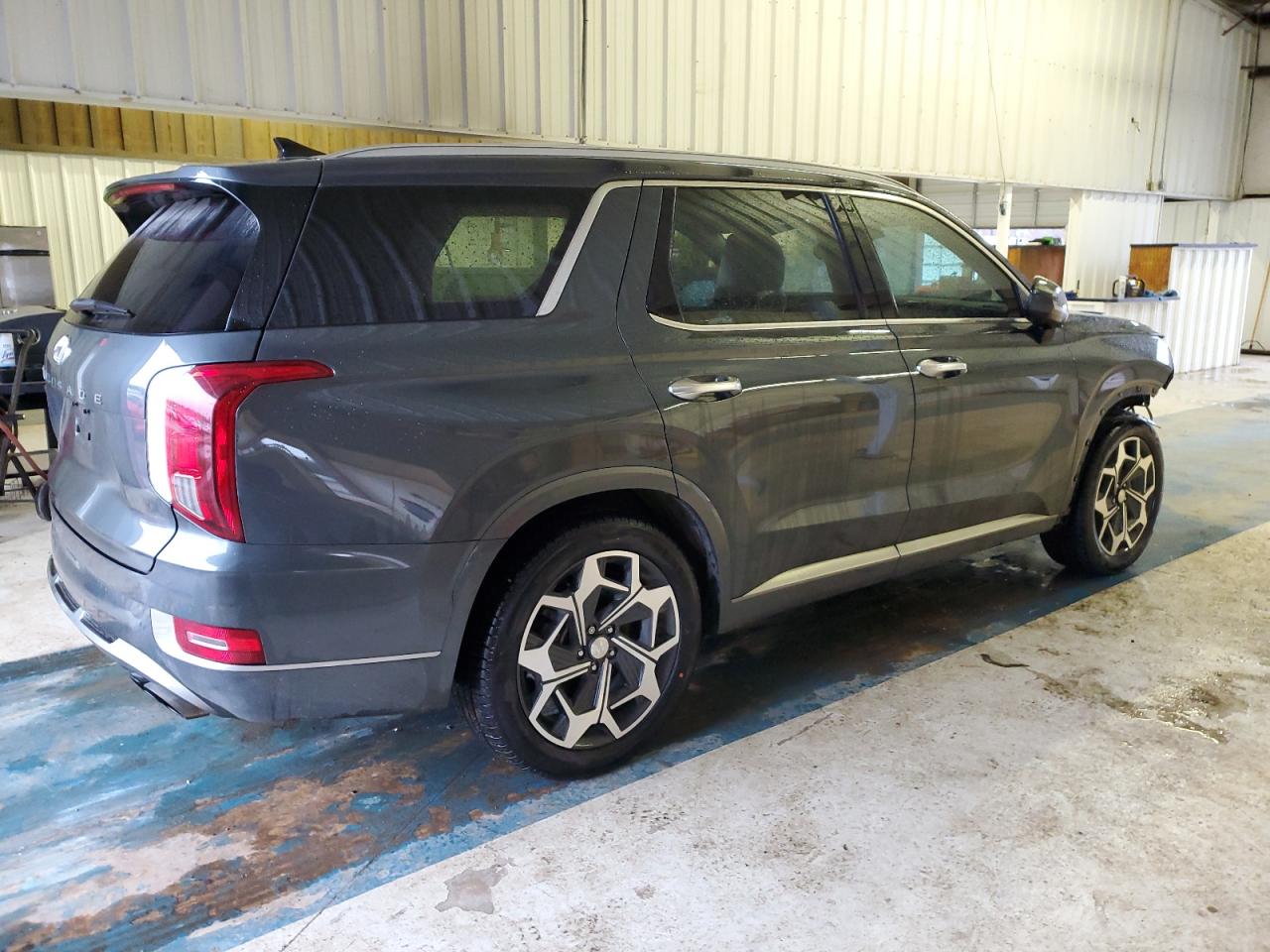 2022 Hyundai Palisade VIN KM8R74HE6NU406645 Copart auction photo, front end damage thumbnail 3