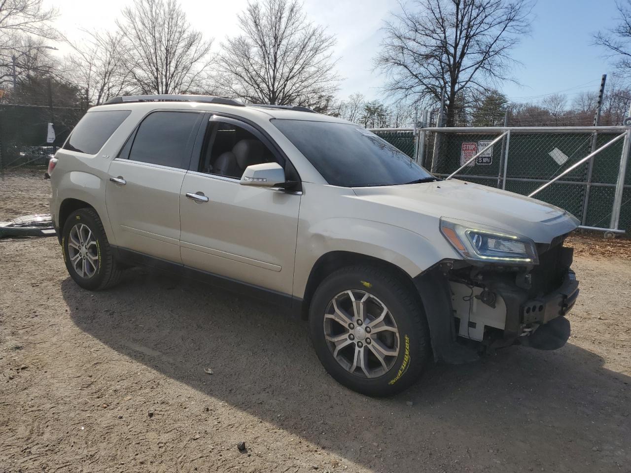2013 GMC Acadia VIN 1GKKVRKD8DJ172022 Copart auction photo, front end / side damage thumbnail 4