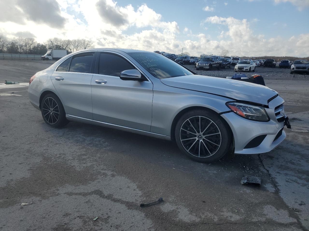 2020 Mercedes-Benz C-klasse VIN WDDWF8DB0LR559413 Copart auction photo, front end damage thumbnail 4