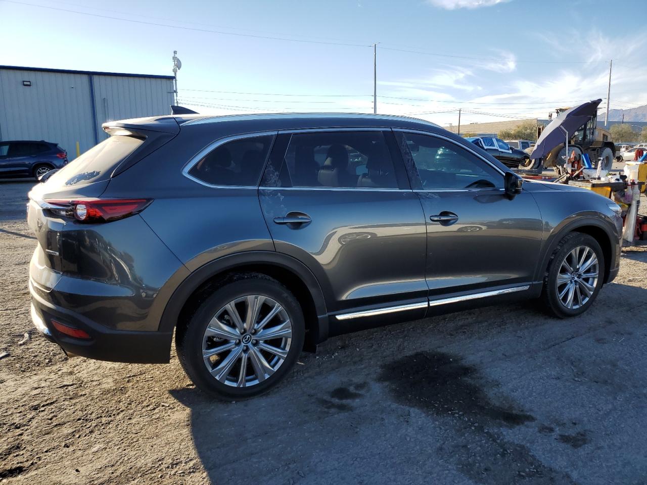 2021 Mazda CX-9 VIN JM3TCBEYXM0510965 Copart auction photo, side damage thumbnail 3