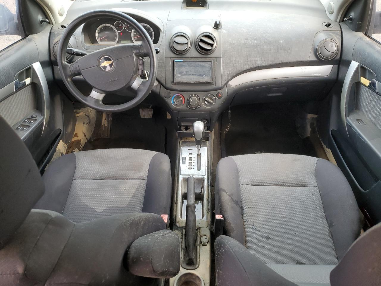 2009 Chevrolet Aveo VIN KL1TD66E69B650192 Copart auction photo, water/flood damage thumbnail 8