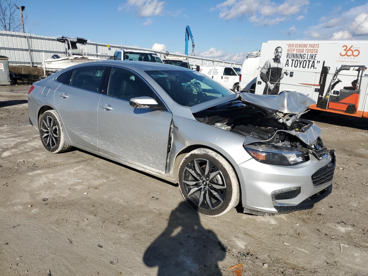 2017 Chevrolet Malibu VIN 1G1ZE5ST3HF291334 Copart auction photo, front end damage thumbnail 4