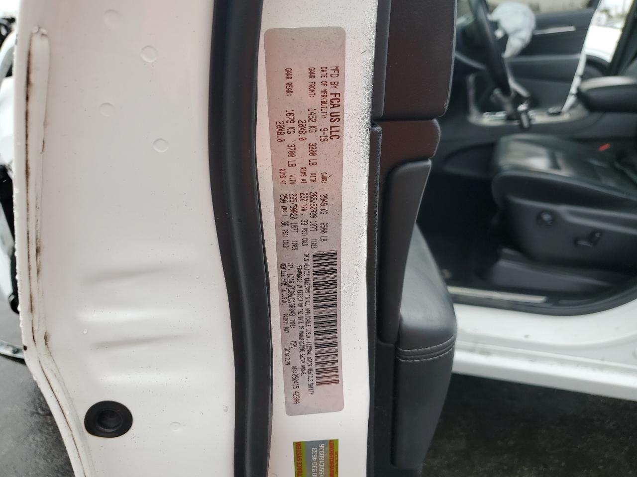 2020 Jeep Grand Cherokee VIN 1C4RJFCG0LC136048 Copart auction photo, front end damage thumbnail 15