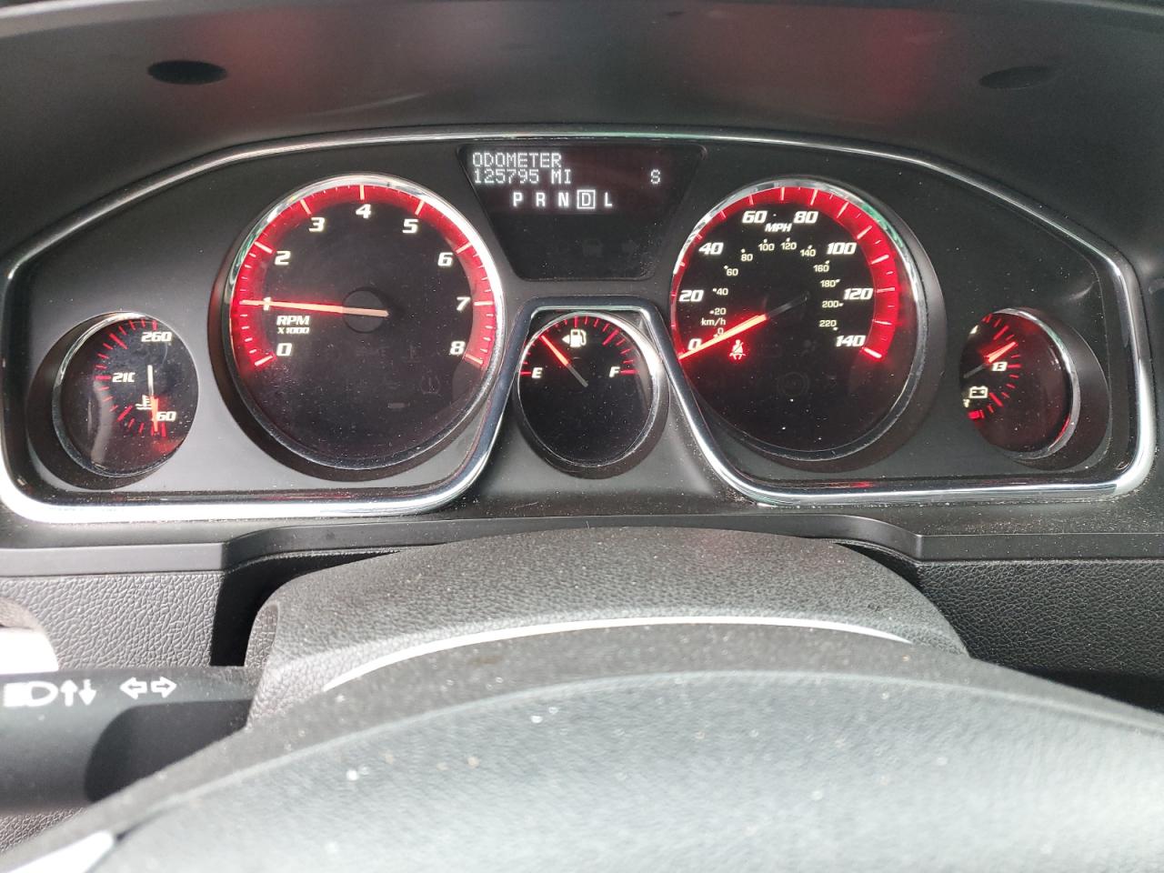 2015 GMC Acadia VIN 1GKKRRKD4FJ280483 Copart auction photo, side / front end damage thumbnail 9