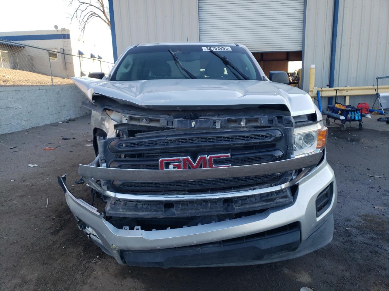 2016 GMC Canyon VIN 1GTG5BE36G1360215 Copart auction photo, front end / side damage thumbnail 5
