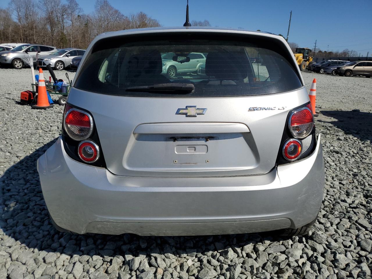 2013 Chevrolet Sonic VIN 1G1JC6SH2D4210219 Copart auction photo, rear end / side damage thumbnail 6