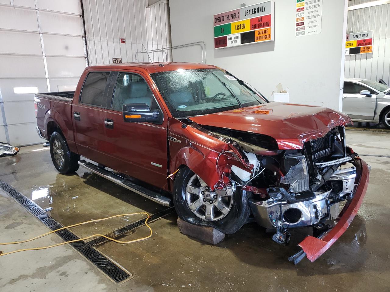 2014 Ford F-150 VIN 1FTFW1ET7EKD23877 Copart auction photo, front end / side damage thumbnail 4