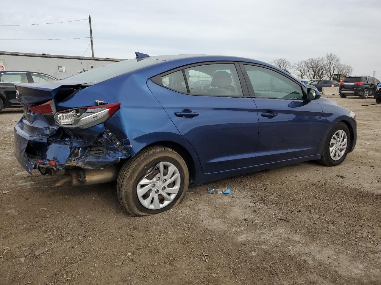 2018 Hyundai Elantra VIN 5NPD74LF6JH390949 Copart auction photo, rear end damage thumbnail 3