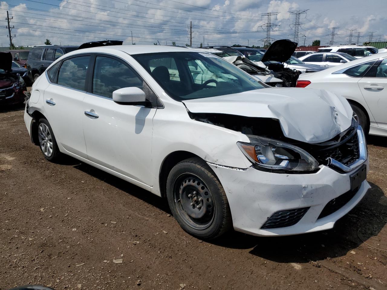2018 Nissan Sentra VIN 3N1AB7AP1JY307027 Copart auction photo, all over damage thumbnail 4