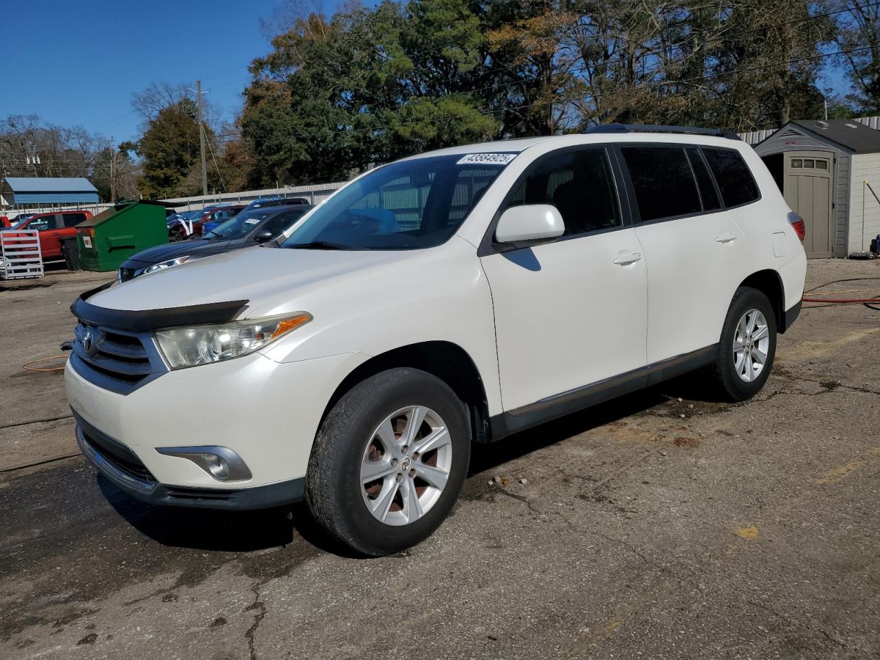 2013 Toyota Highlander VIN 5TDZK3EH1DS093129