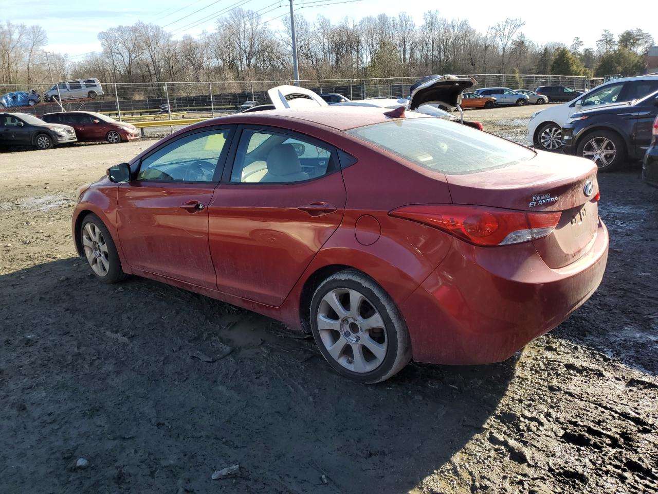 2011 Hyundai Elantra VIN KMHDH4AE3BU154737 Copart auction photo, minor dent/scratches damage thumbnail 2