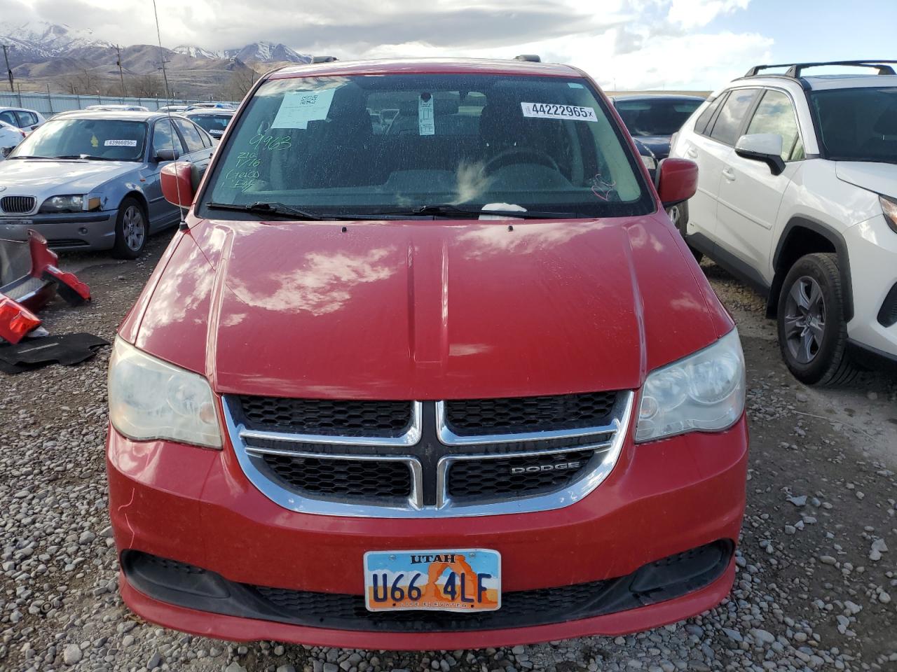 2012 Dodge Caravan VIN 2C4RDGCG0CR156837 Copart auction photo, rear end / all over damage thumbnail 5
