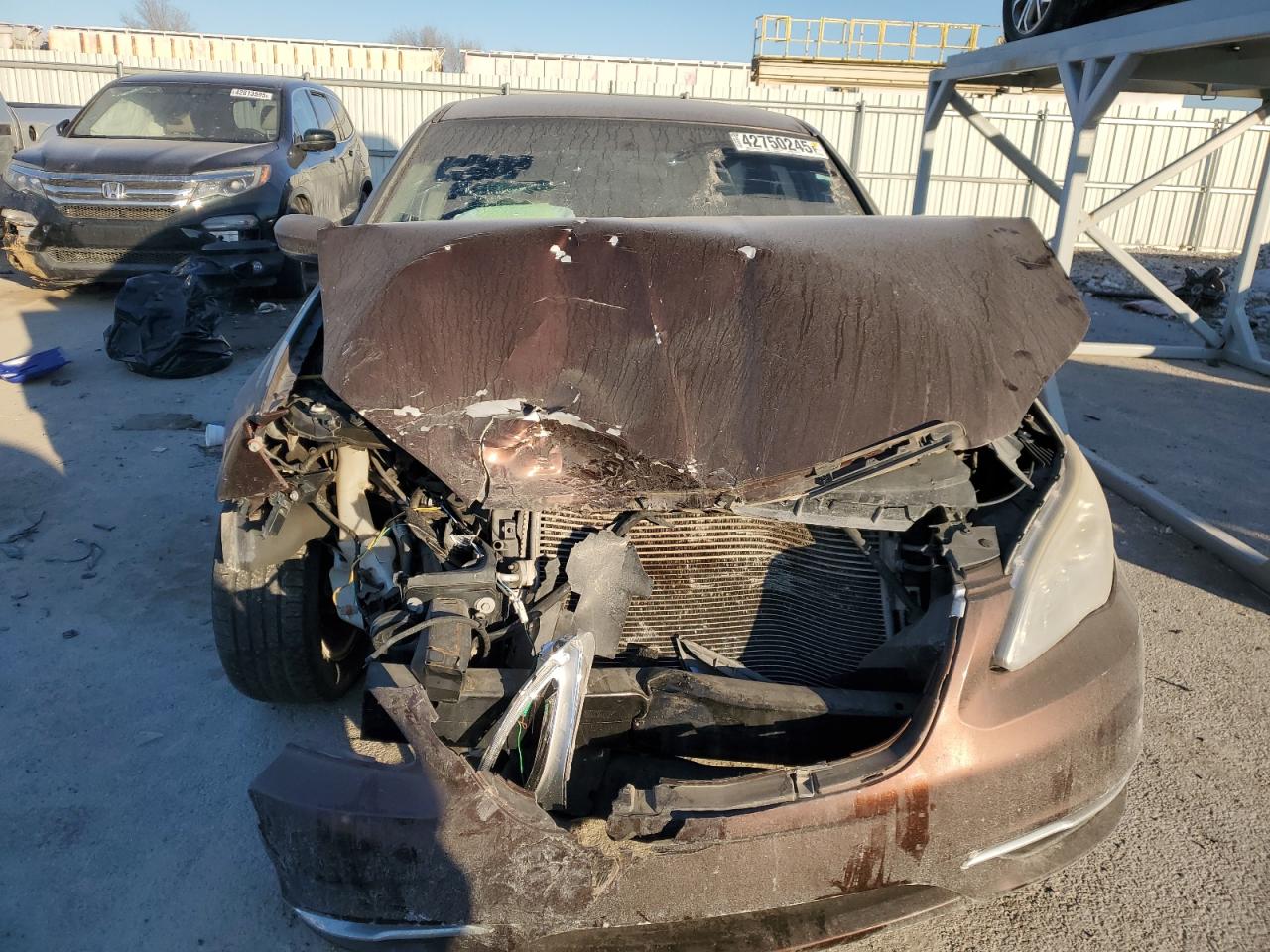 2013 Chrysler 200 VIN 1C3CCBBB6DN694253 Copart auction photo, front end damage thumbnail 5