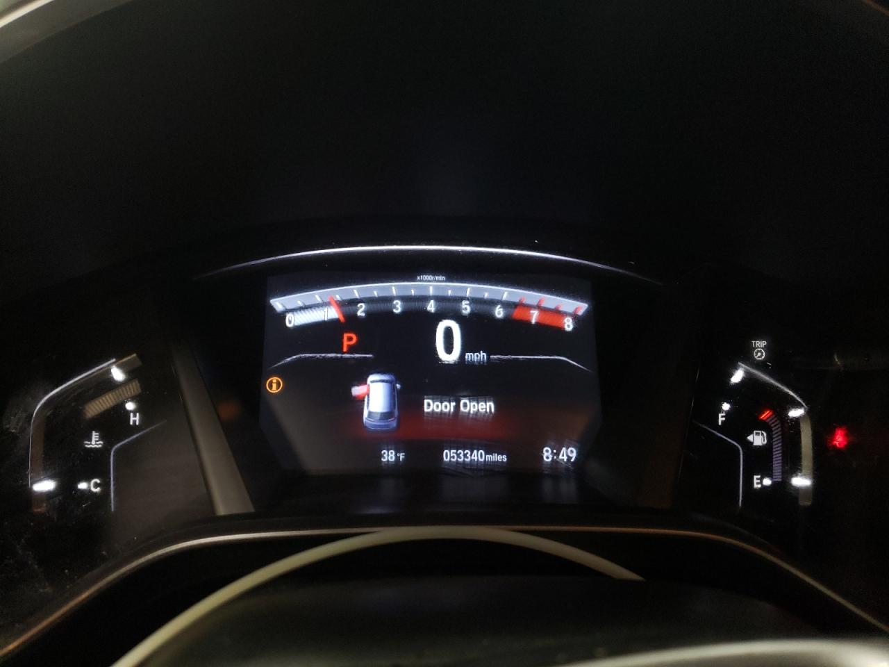 2019 Honda CR-V VIN 5J6RW2H80KL025133 Copart auction photo, front end / side damage thumbnail 9