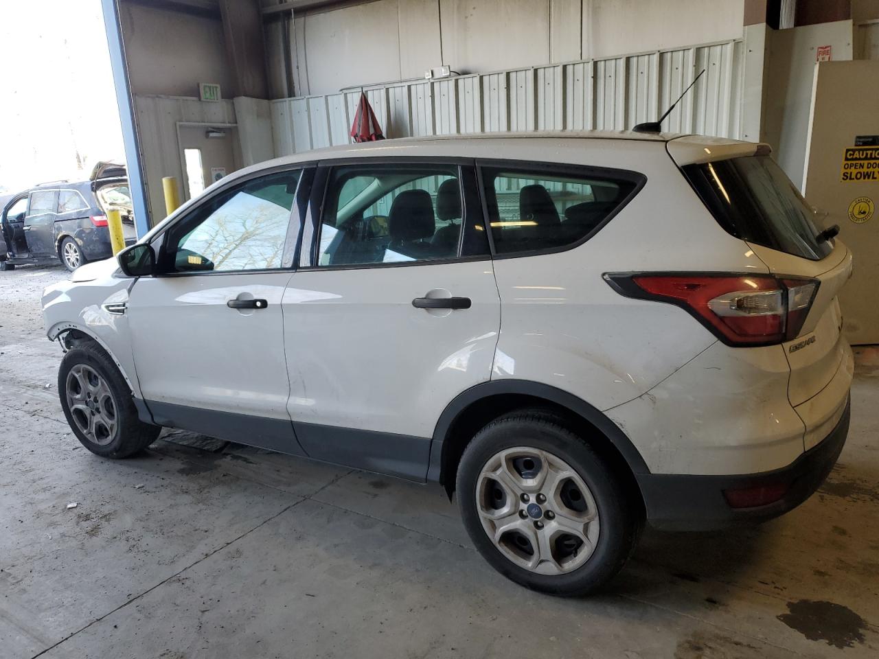 2017 Ford Escape VIN 1FMCU0F71HUA95156 Copart auction photo, front end / side damage thumbnail 2