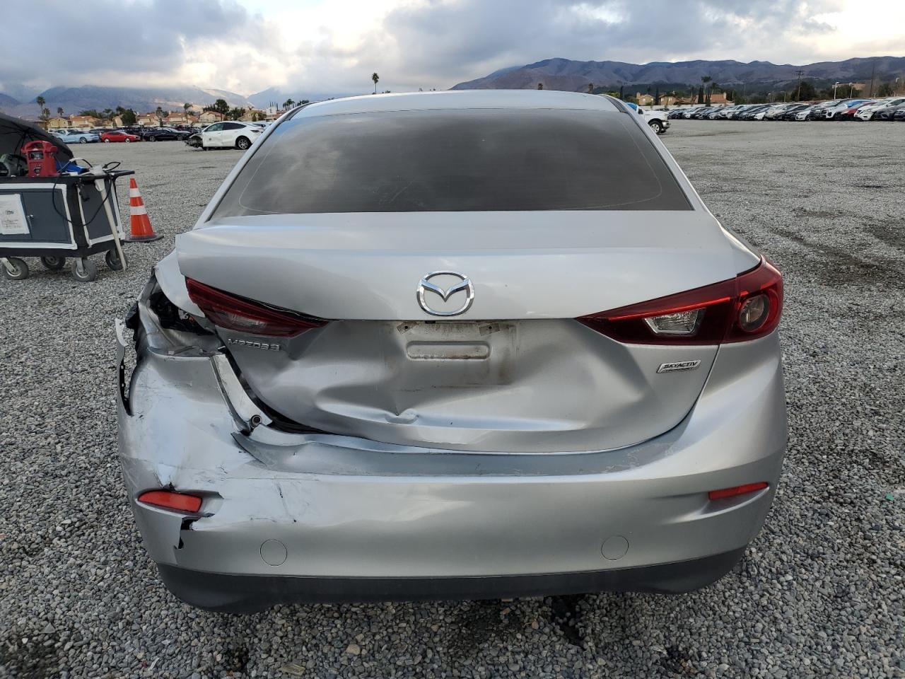 2017 Mazda 3 VIN JM1BN1V7XH1104734 Copart auction photo, rear end damage thumbnail 6