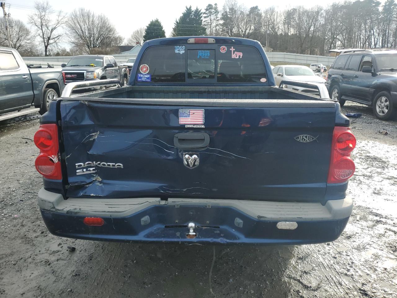2007 Dodge Dakota VIN 1D7HE48K67S192580 Copart auction photo, front end / minor dent/scratches damage thumbnail 6